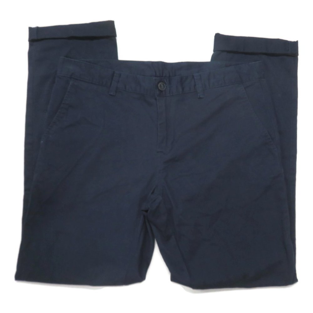 8 Seconds Chino Pants 32 x 29 Blue Chino Pants‎ Mens Cuffed Slim Cotton Blend